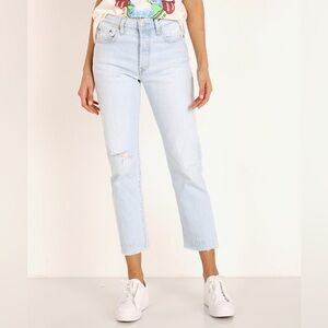 Levi's 501 Sz 27 Crop Jean Shout Out Vintage Cotton No stretch Casual